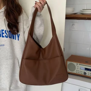 2026 New Simple Large Capacity Women Shoulder Bag Casual Commuting Luxury Designe Handbags High Quality Leather Tote Bag