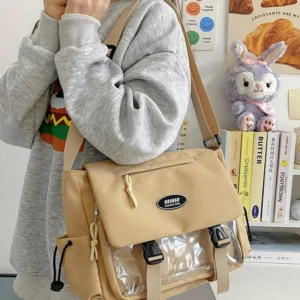 Fashionable Versatile Messenger Bag Cute School Ita Bga Multi Functional Large Capacity Shoulder Bag