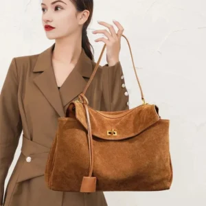 Women's Suede leather Bag Shoulder Handbag Large Capacity Single Tote Bag Handbag Luxury Designer Bags